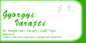 gyorgyi varajti business card